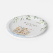 Gepersonaliseerde Noah's Ark Party Borden Papieren Bordje (Gekanteld)