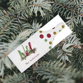 Gepersonaliseerde Noel Red & Green Christmas Snijplank