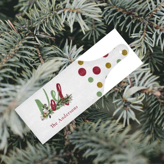 Gepersonaliseerde Noel Red & Green Christmas Snijplank