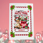 Gepersonaliseerde Noordpool Express Rendier Medium Cadeauzakje