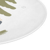 Gepersonaliseerde Noordse kerstboomvakantie Snijplank (Hoek)