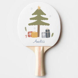 Gepersonaliseerde Noordse kerstboomvakantie Tafeltennisbatje