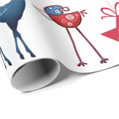 Gepersonaliseerde Noordse Kerstmis Cadeaupapier (Rol Hoek)