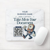 Gepersonaliseerde Notaris Public Marketing met QR- Muismat (Met muis)