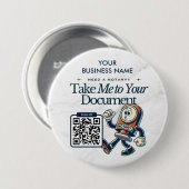 Gepersonaliseerde Notaris Public Marketing met QR- Ronde Button 7,6 Cm (Voorkant /achterkant)