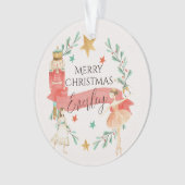 Gepersonaliseerde Notenkraker Acryl Kerst Ornament (voorkant)