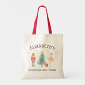 Gepersonaliseerde Notenkraker Ballerina Kerstavond Tote Bag (Achterkant)