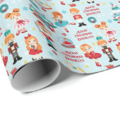 Gepersonaliseerde Notenkraker Ballet Multiculturee Cadeaupapier (Rol Hoek)