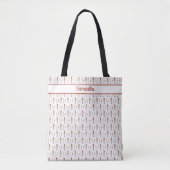 Gepersonaliseerde Notenkraker Ballet Muziek Vakant Tote Bag (Voorkant)