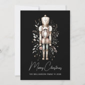 Gepersonaliseerde Notenkraker Christmas Kaart Dark (Voorkant)