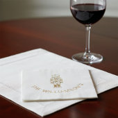 Gepersonaliseerde notenkraker Folie gestempeld ser Servetten