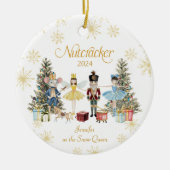 Gepersonaliseerde notenkraker keramisch ornament (Voorkant)