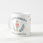 Gepersonaliseerde Notenkraker Kerst Hot Cocoa Mok (Voorkant links)
