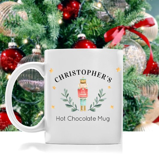 Gepersonaliseerde Notenkraker Kerst Hot Cocoa Mok