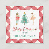 Gepersonaliseerde Notenkraker Kerstcadeau Informatiekaartje (Voorkant)