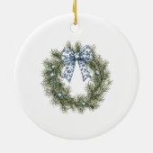 Gepersonaliseerde Notenkraker Kerstmis Pasgeboren Keramisch Ornament (Achterkant)