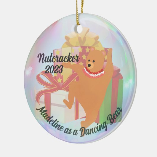 Gepersonaliseerde Notenkraker Ornament - Dancing B (Links)