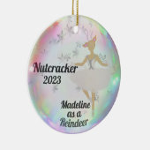 Gepersonaliseerde Notenkraker Ornament - Rendieren (Rechts)