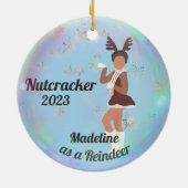 Gepersonaliseerde Notenkraker Ornament - Rendieren (Achterkant)
