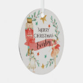 Gepersonaliseerde Notenkraker Thema Kerst Ornament (Voorkant Rechts)