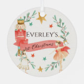 Gepersonaliseerde Notenkraker Thema Kerst Ornament (Achterkant)