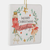 Gepersonaliseerde Notenkraker Thema Kerst Ornament (Rechts)