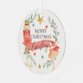 Gepersonaliseerde Notenkraker Thema Kerst Ornament (Voorkant links)