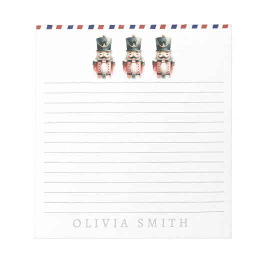 Gepersonaliseerde Notenkraker waterverf Notitieblok (Voorkant)