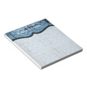 Gepersonaliseerde Notitieblok rustieke Tin Panel P (Schuin)