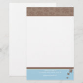 GEPERSONALISEERDE NOTITIEBLOK:: vallende bladeren Briefpapier (Voorkant / Achterkant)