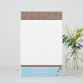 GEPERSONALISEERDE NOTITIEBLOK:: vallende bladeren Briefpapier (Staand voorkant)