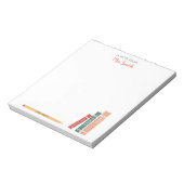 Gepersonaliseerde Notitieblokken boeken en potlood (Linkerzijde)