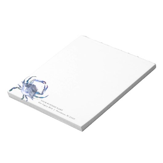 Gepersonaliseerde Notitieblokken Waterverf Blue Cr (Linkerzijde)