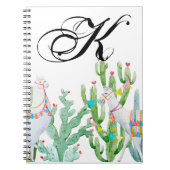 Gepersonaliseerde notitieboek Boho Llama Bohemian  (Voorkant)