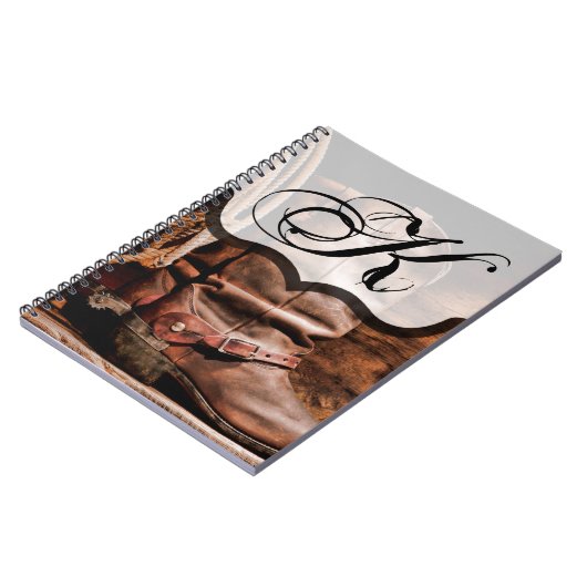 Gepersonaliseerde notitieboek Cowboy laarzen schuu (Linkerzijde)