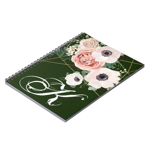 Gepersonaliseerde notitieboek Geometric Garden Roo (Linkerzijde)