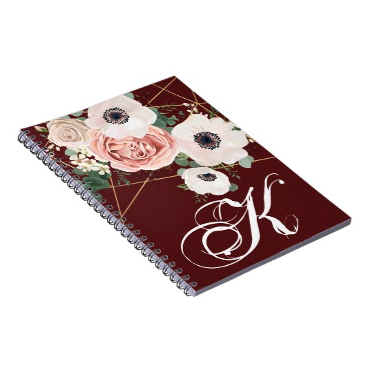 Gepersonaliseerde notitieboek Geometric Garden Roo (Rechterzijde)