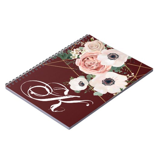 Gepersonaliseerde notitieboek Geometric Garden Roo (Linkerzijde)