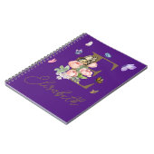 Gepersonaliseerde Notitieboek Initiaal vlinder (Linkerzijde)