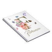 Gepersonaliseerde Notitieboek Initiaal vlinder (Rechterzijde)