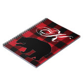 Gepersonaliseerde notitieboek Red Buffalo Plaid Be (Linkerzijde)