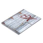 Gepersonaliseerde notitieboek Wit Wassen Hout Schu (Linkerzijde)