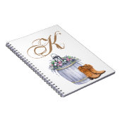 Gepersonaliseerde notitieboek Zomer Land Bruiloft  (Rechterzijde)