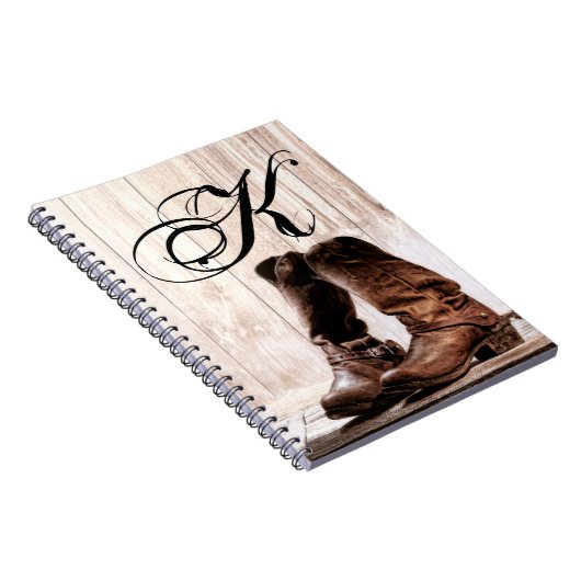 Gepersonaliseerde notitieboeklaarzen Country Rusti Notitieboek (Rechterzijde)