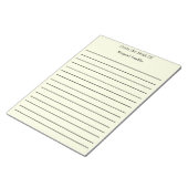 Gepersonaliseerde notities van het bureau van notitieblok (Schuin)