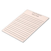 Gepersonaliseerde notities van het bureau van notitieblok (Schuin)