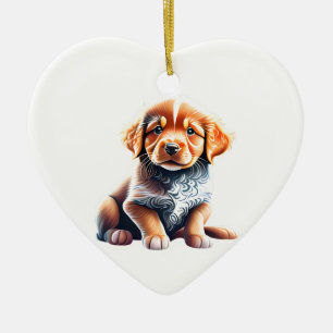 Gepersonaliseerde Nova Scotia Duck Tolling Retriev Keramisch Ornament