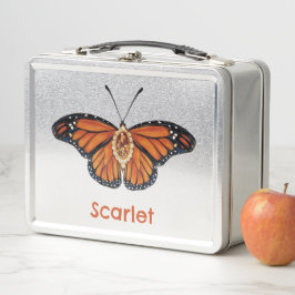 Gepersonaliseerde november Citrine Monarch Butterf