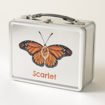 Gepersonaliseerde november Citrine Monarch Butterf