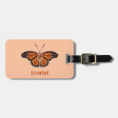 Gepersonaliseerde november Citrine Monarch Butterf Bagagelabel (Voorkant horizontaal)
